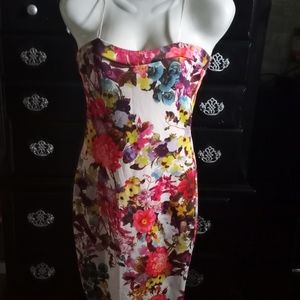 PrettyLittleThing Floral Bodycon Tank Dress
